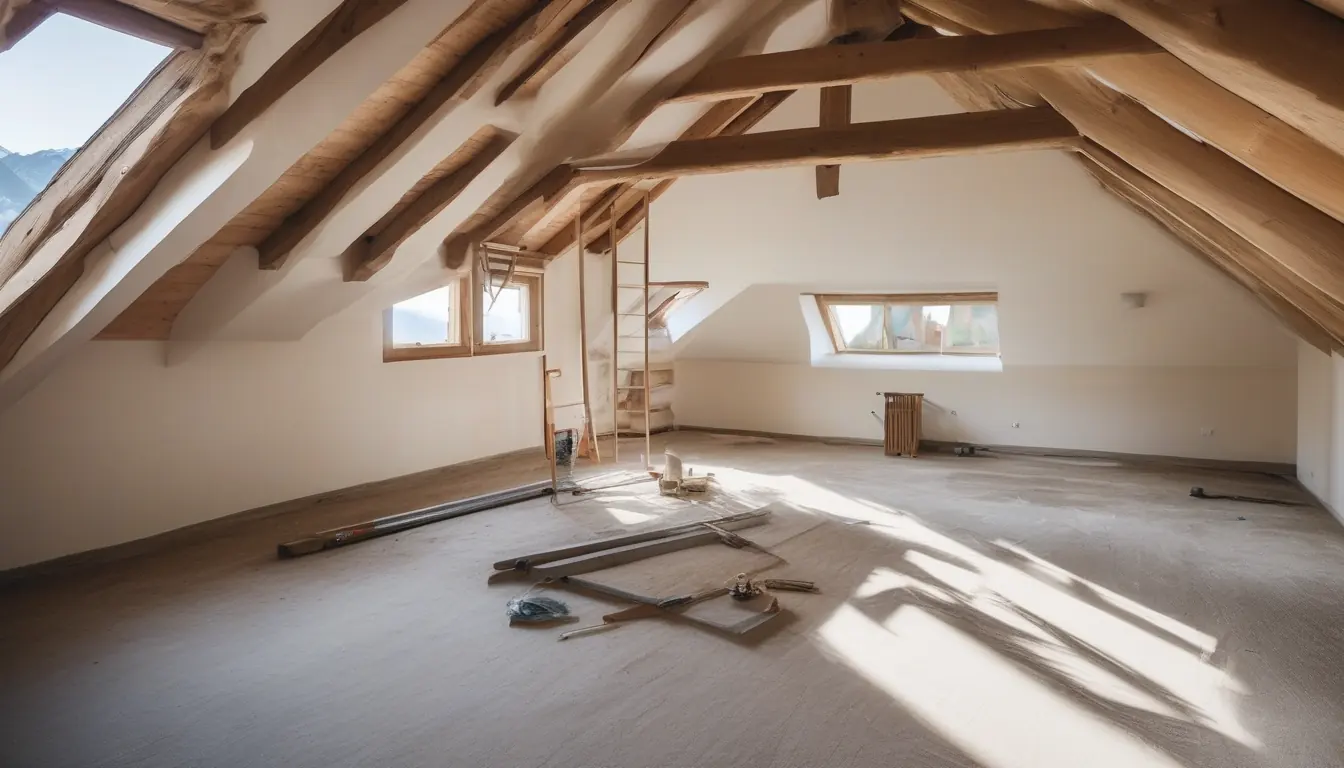 Intérieur rénové en Valais, murs refaits et chantier rendu propre
